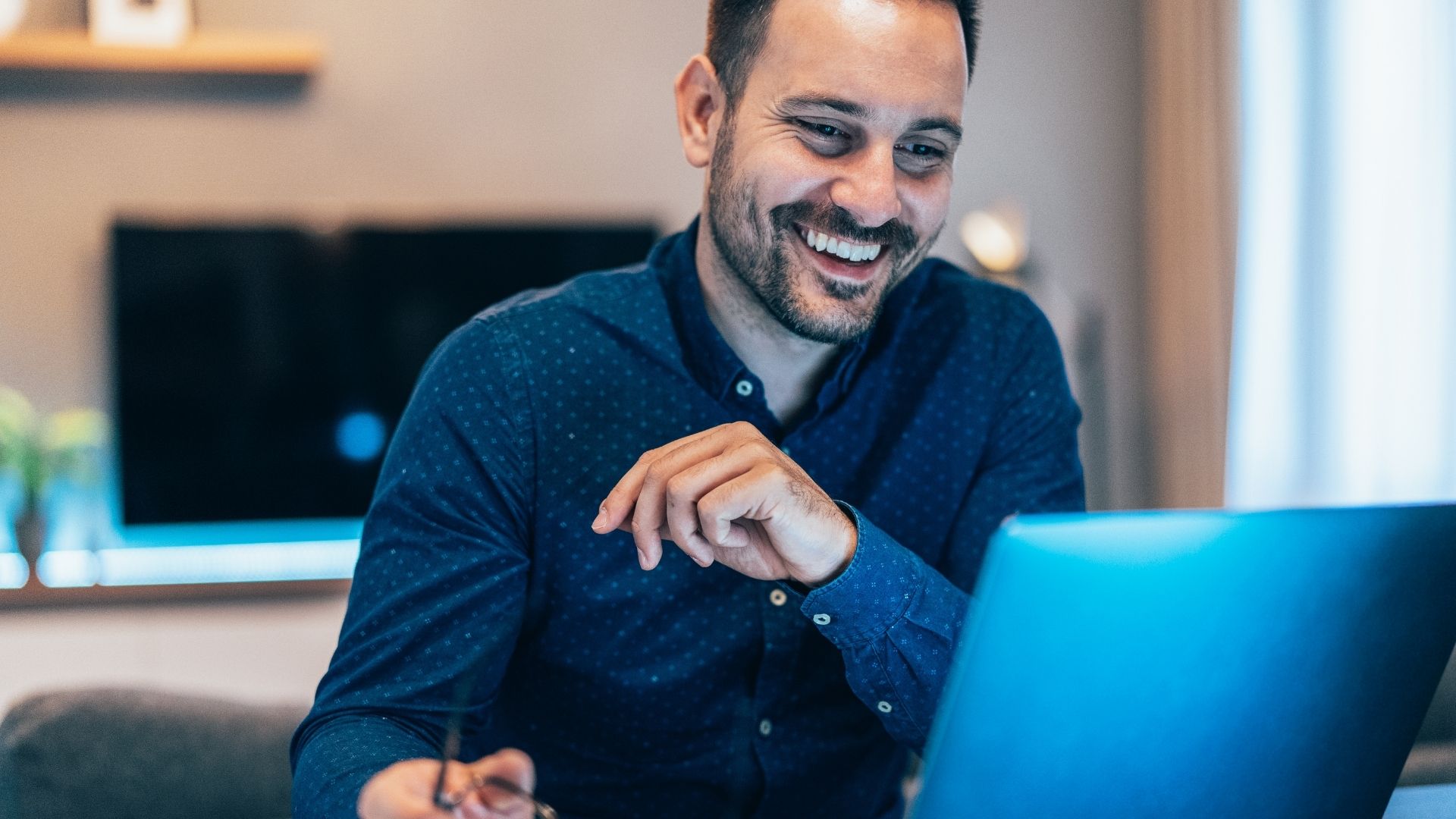 person working on laptop